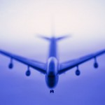 Toy Airplane in Blue Light